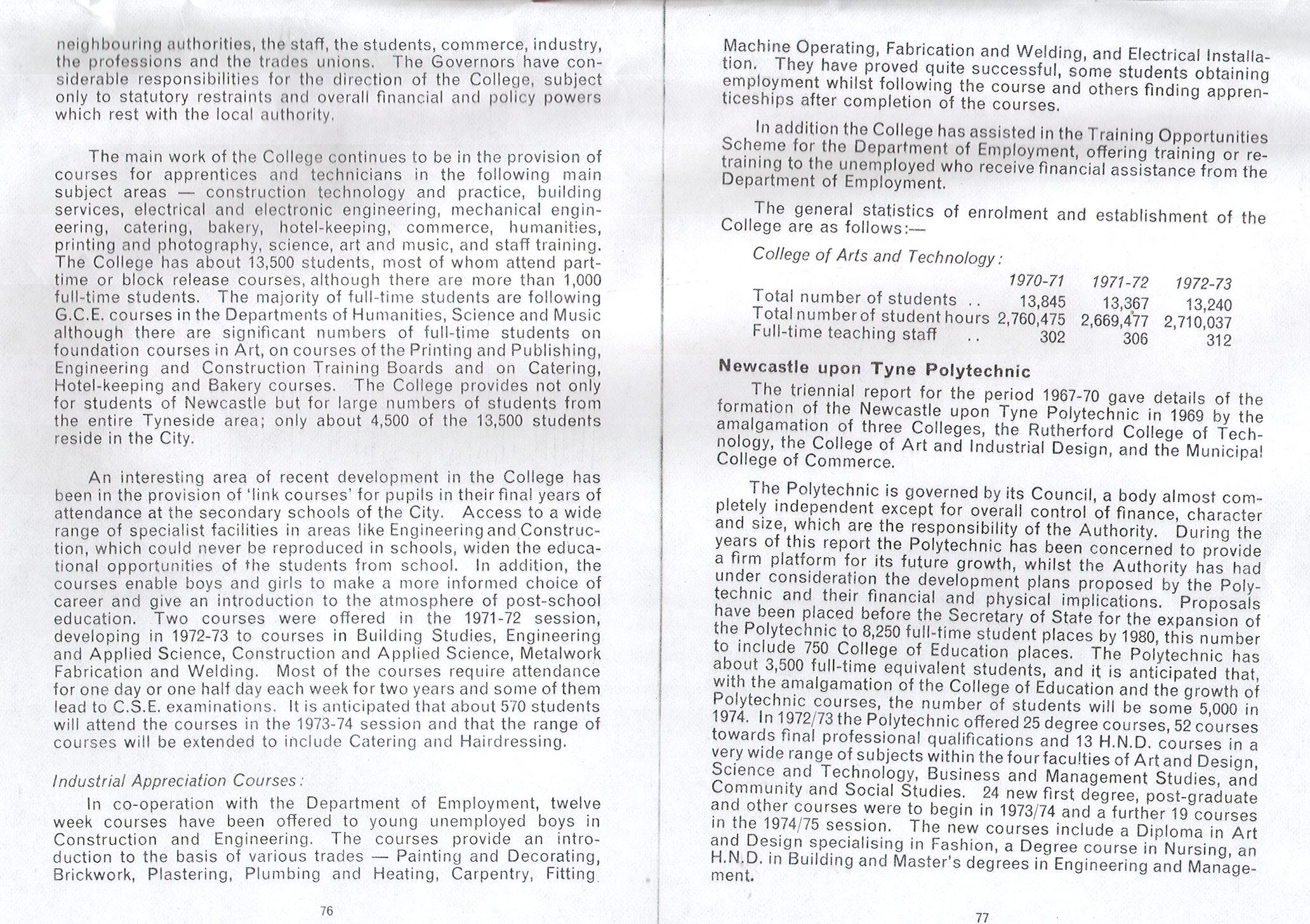 Article Arts & Technology And Further Education Merger 1971 1