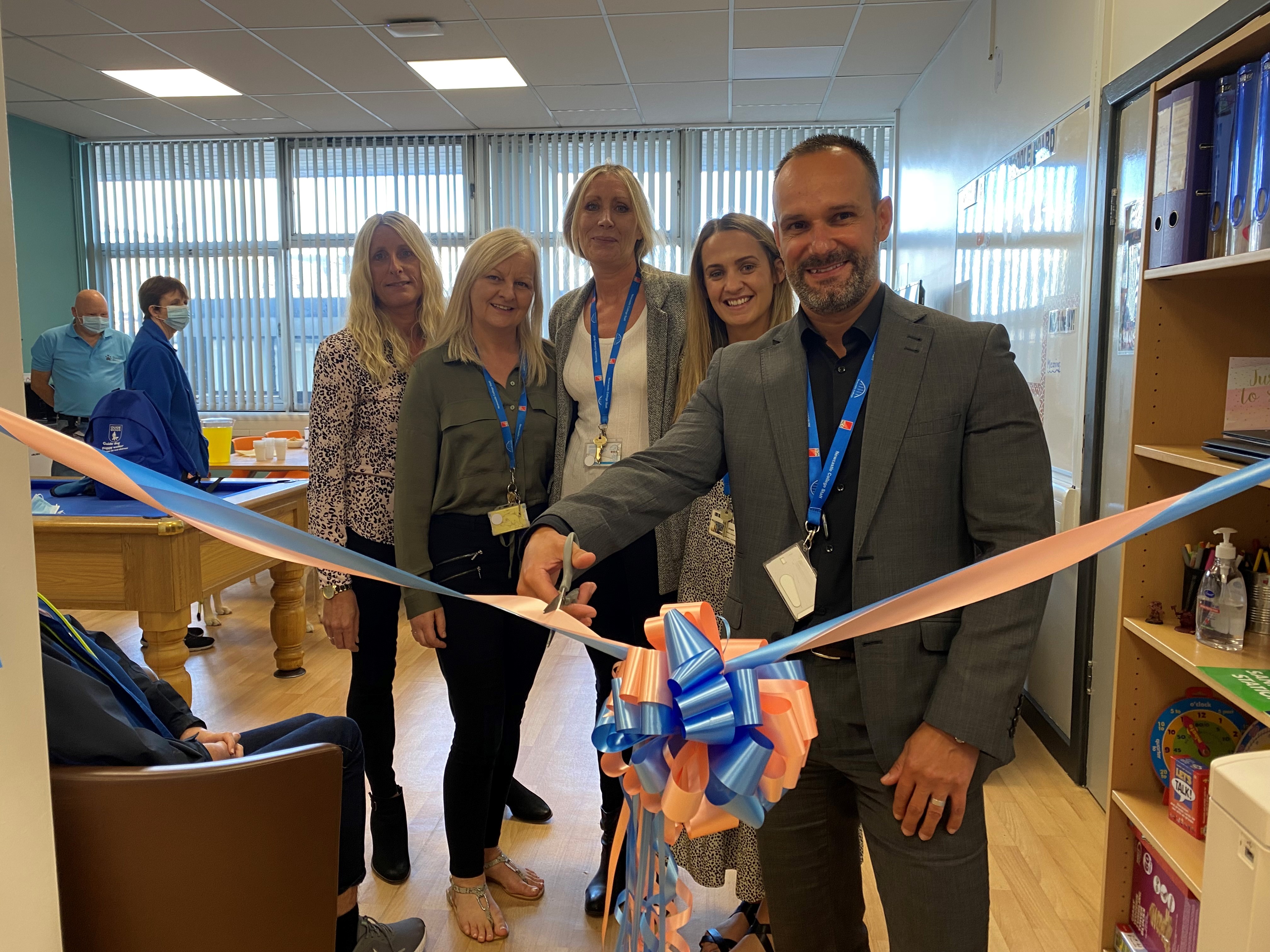 Life Skills Hub Ribbon Cutting Scott Staff