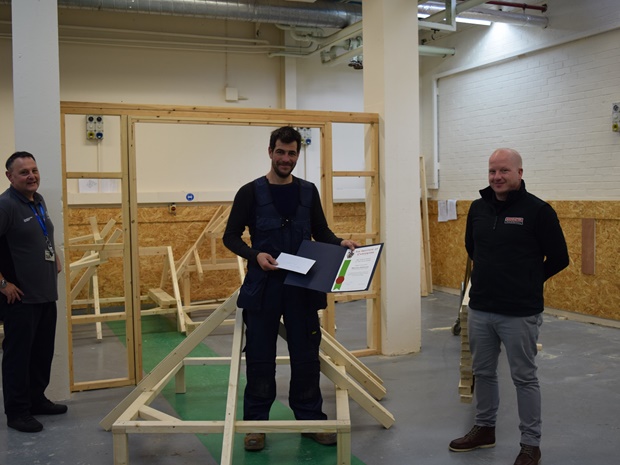 Commendation For Newcastle College Carpentry Student From Institute Of Carpenters (Ioc)